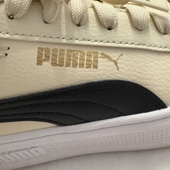 Puma Womens Platforms 390758-08 Beige & Black Sneakers With Lace-Up Closure - Picture 9 of 16